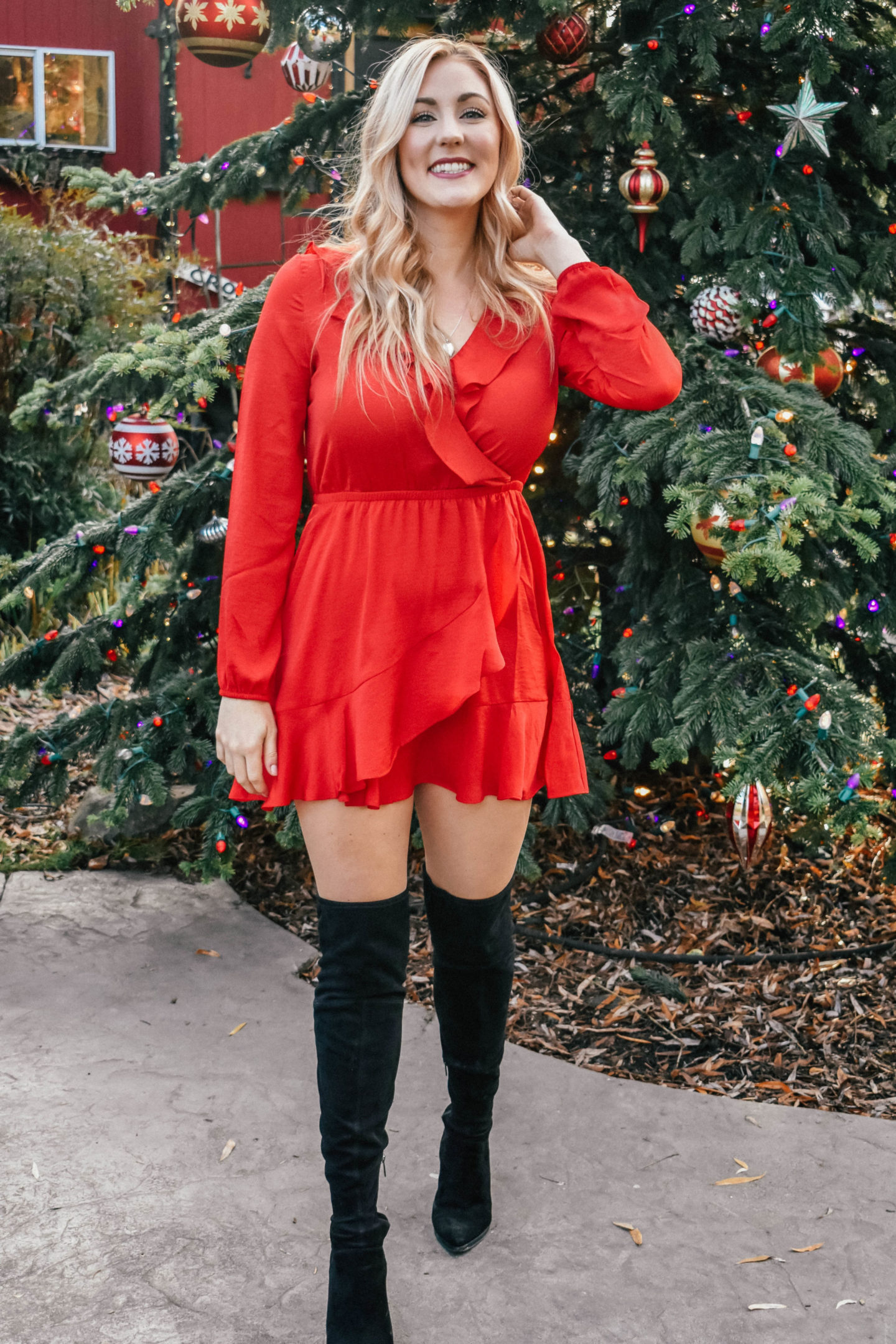 The Perfect Affordable Christmas Dress - Amy Bjorneby